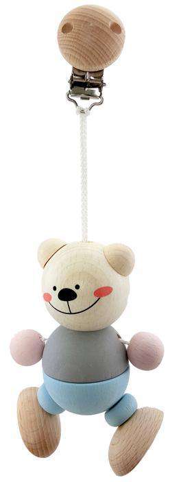 Hess-Spielzeug Bear Clip Figure Natural